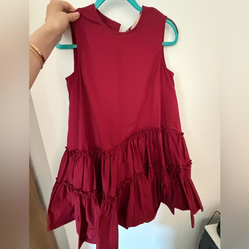 Blanca Vita Bordeaux Dress, Europe Size 40 (Size M)
